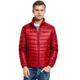 Ultralight Down Jacket Men Stand Collar 90 White Duck Down Jackets jaqueta masculino Men's 2017 New Autumn Winter Parka Coats