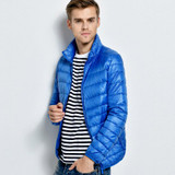 Ultralight Down Jacket Men Stand Collar 90 White Duck Down Jackets jaqueta masculino Men's 2017 New Autumn Winter Parka Coats