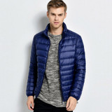 Ultralight Down Jacket Men Stand Collar 90 White Duck Down Jackets jaqueta masculino Men's 2017 New Autumn Winter Parka Coats