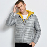 Ultralight Down Jacket Men Stand Collar 90 White Duck Down Jackets jaqueta masculino Men's 2017 New Autumn Winter Parka Coats