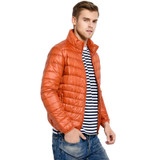 Ultralight Down Jacket Men Stand Collar 90 White Duck Down Jackets jaqueta masculino Men's 2017 New Autumn Winter Parka Coats