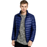 Ultralight Down Jacket Men Stand Collar 90 White Duck Down Jackets jaqueta masculino Men's 2017 New Autumn Winter Parka Coats