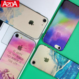 Ultra Thin Soft Silicon Fashion Transparent Back fundas coque For iPhone 5 5S SE 6 6S 7 7 Plus case phone cases Cover accessorie