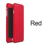 Ultra Thin 360 Case Tempered Glass Screen Protector for Capinhas iPhone5 6 7 5s 6S 7 Plus Phone Case Full Body Cover Fundas Capa