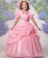 ANTI Pink 2017 Flower Girl Dresses With Jacket Vestidos De Primera Comunion Prom Dress Children Kids Girls Pageant Dresses