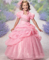 ANTI Pink 2017 Flower Girl Dresses With Jacket Vestidos De Primera Comunion Prom Dress Children Kids Girls Pageant Dresses