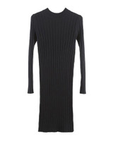 ANSELF Winter Women Bodycon Knitted Dress O-Neck Long Sleeve Stretchy Sweater Dress Elegant Slim Warm Basic Pullover Knitwear