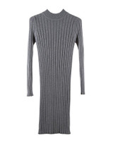 ANSELF Winter Women Bodycon Knitted Dress O-Neck Long Sleeve Stretchy Sweater Dress Elegant Slim Warm Basic Pullover Knitwear