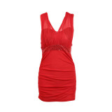 Anself Summer Bodycon Dress 2017 Plung V Neck Sexy Women Sequin Party Dresses Slim Night Club Mesh Bandage Mini Dress Vestidos