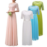 ANSELF Plus Size 3XL 4XL 5XL Lace Dress Women Long Chiffon Dress Slim Elegant Ladies Evening Maxi Party Dresses female Club Wear