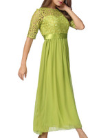 ANSELF Plus Size 3XL 4XL 5XL Lace Dress Women Long Chiffon Dress Slim Elegant Ladies Evening Maxi Party Dresses female Club Wear