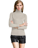 Anself Fashion Winter Ribbed Knitted Sweater Turtleneck Slim Long Sleeve Women Sweaters And Pullovers Casual Jumper Top Knitwear