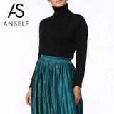 Anself Fashion Winter Ribbed Knitted Sweater Turtleneck Slim Long Sleeve Women Sweaters And Pullovers Casual Jumper Top Knitwear