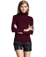 Anself Fashion Winter Ribbed Knitted Sweater Turtleneck Slim Long Sleeve Women Sweaters And Pullovers Casual Jumper Top Knitwear
