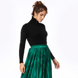 Anself Fashion Winter Ribbed Knitted Sweater Turtleneck Slim Long Sleeve Women Sweaters And Pullovers Casual Jumper Top Knitwear