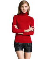 Anself Fashion Winter Ribbed Knitted Sweater Turtleneck Slim Long Sleeve Women Sweaters And Pullovers Casual Jumper Top Knitwear