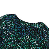 Anself Fashion Summer Sequin Party Dresses O Neck Three Quarter Sexy Bandage Women Dress Vintage Club Dress Vestidos XXL