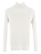 ANSELF 2018 Winter Women Twist Knitted Sweater Solid Christmas Turtleneck Sweater Long Sleeve Slim Pullover Jumper Knitwear Top