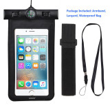 ANNONGON Waterproof Phone Bag Case Mobile Phone Accessories Dirt Proof Cover for iPhone 6 6S Plus 5S for Samsung S6 Edge