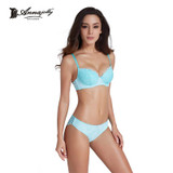 Annajolly Top Bra Sets Women Sexy Bras And Panties Push Up Brassiere Panties Briefs Red Blue Underwear Lingerie Brand New 8889