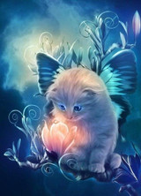 Animals 5D Diy Diamond Painting Cross Stitch Night At Wolf Cat Handmade Diamond Mosaic Kits Diamond Embroidery Rhinestones KJ308