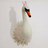 Animal Giraffe Elephant Flamingo Head Wall Mount Stuffed Plush Toys Bedroom Decoration felt Artwork Wall Dolls Photo Props