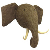Animal Giraffe Elephant Flamingo Head Wall Mount Stuffed Plush Toys Bedroom Decoration felt Artwork Wall Dolls Photo Props