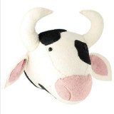 Animal Giraffe Elephant Flamingo Head Wall Mount Stuffed Plush Toys Bedroom Decoration felt Artwork Wall Dolls Photo Props
