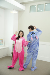 Animal Onesie Adult Pajamas Unisex Cartoon Cute Onesie Adult Animal Onesies Pyjamas Sleepwears Costumes Pyjamas Teens Women