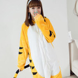 Animal Flannel Winter Cosplay Pajama Sets Women Couple Clothes Family Anime Pyjama Pijama Women's Sleepwear Cosplay Pajamas