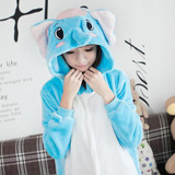 Animal Flannel Winter Cosplay Pajama Sets Women Couple Clothes Family Anime Pyjama Pijama Women's Sleepwear Cosplay Pajamas