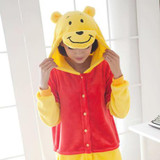 Animal Flannel Winter Cosplay Pajama Sets Women Couple Clothes Family Anime Pyjama Pijama Women's Sleepwear Cosplay Pajamas