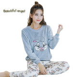 Animal Cartoon Pajamas pyjama femme Spring Autumn Winter women pyjama set Cotton pajamas home clothes for women