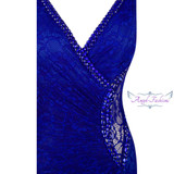Angel-fashions Prom Dresses Long Lace Evening Dress robe de soiree Formal Party Dress 232