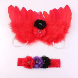 Angel Wings Feather Wings Baby Girl Flower Lace Headband Photo Shoot Hair Accessories For Newborns Head Band Photography Props Angel Wings Feather Wings Baby Girl Flower Lace Headband Photo Shoot Hair Accessories For Newborns Head Band Photography Props