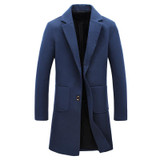 Anbican Fashion Long Trench Coat Men 2017 Spring Brand New Single Breasted Mens Overcoat Red and Black Slim Korean Trench Coats