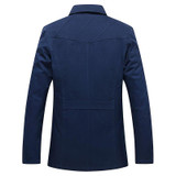 Anbican Fashion Mens Winter Coat Thick Fleece Khaki Parka Jacket 2016 Brand New Windproof Parkas Male Casual Jackets 4XL