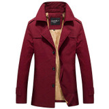 Anbican Fashion Mens Winter Coat Thick Fleece Khaki Parka Jacket 2016 Brand New Windproof Parkas Male Casual Jackets 4XL