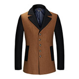 Anbican Brand New Winter Short Wool Coat Men Slim Fashion Cashmere Overcoat Male Woolen Pea Coat Jacket Plus Size M-XXXL