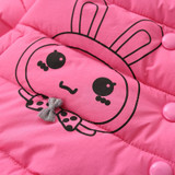 AmyaBaby Winter Coat Infant Girl Jacket Hooded Cartoon Rabbit Outerwear For Newborns Girls Cute Thick Warm Plus Velvet Snowsuit