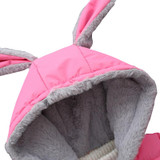 AmyaBaby Winter Coat Infant Girl Jacket Hooded Cartoon Rabbit Outerwear For Newborns Girls Cute Thick Warm Plus Velvet Snowsuit