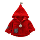 AmyaBaby Baby Girl Winter Jacket Long Sleeve Thick Warm Coat Hooded Newborn Baby Girl Coat Infant Girl Christmas Cute Outerwear