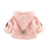 AmyaBaby Baby Girl Winter Jacket Long Sleeve Thick Warm Coat Hooded Newborn Baby Girl Coat Infant Girl Christmas Cute Outerwear