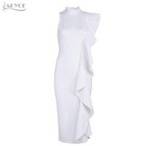 Adyce 2018 New Style Summer Women Dress Sexy White Sleeveless Patchwork Ruffles Bodycon Vestidos Celebrity Party Dress Clubwear Adyce 2018 New Style Summer Women Dress Sexy White Sleeveless Patchwork Ruffles Bodycon Vestidos Celebrity Party Dress Clubwear