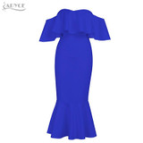 Adyce 2018 Bodycon White Dresses Vestidos Elegant Women Clubwear Butterfly Sleeve Ruffles Celebrity Party Dress Free Shipping