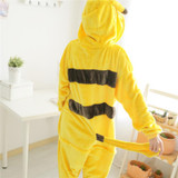 Adult Unisex Pajamas Animal Pijama Pikaqiu Cosplay Full Sleeve Hooded Pajama Sets Women Warm Flannel Couple Sleepwear Pyjama