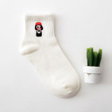 Adult Size Cotton Short Socks Killer Cupid Moustache Milk Cola Leon Clover Love Smile College Face Mathilda Rose Tongue NADROP