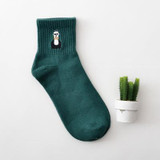 Adult Size Cotton Short Socks Killer Cupid Moustache Milk Cola Leon Clover Love Smile College Face Mathilda Rose Tongue NADROP