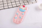 Adult Size 1lot=5pairs Cupcake Short Ankle Socks Women Cute Kawaii Cream Fairy Patty Cake Sugar Milk Lovely Funny Sweet Cotton
