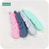 Bopoobo Silicone Feather Teether 2pc Nursing Accessories DIY Necklace Teething Gift BPA Free Silicone Pendants Baby Teether